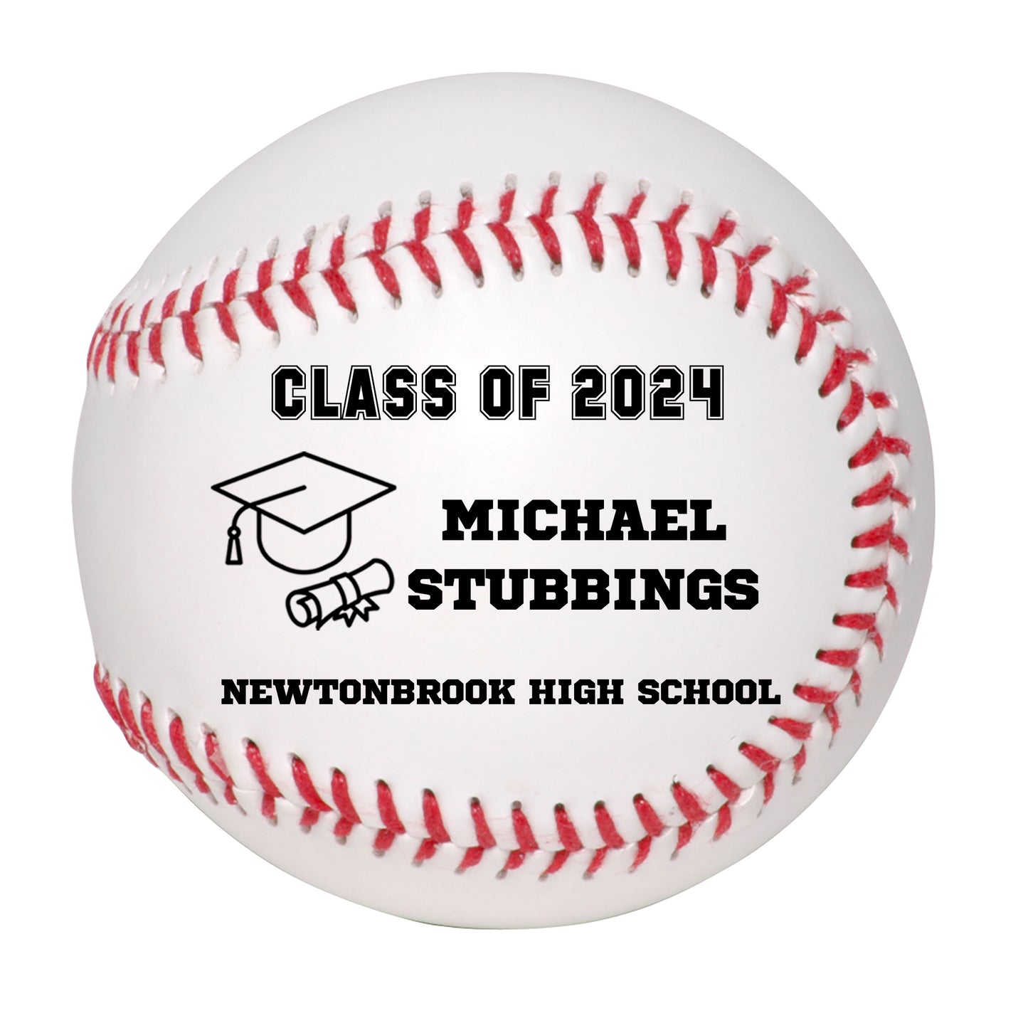 Class of 2025 Graduation Baseball Keepsake Gift - Personalized Senior 2024 Baseball