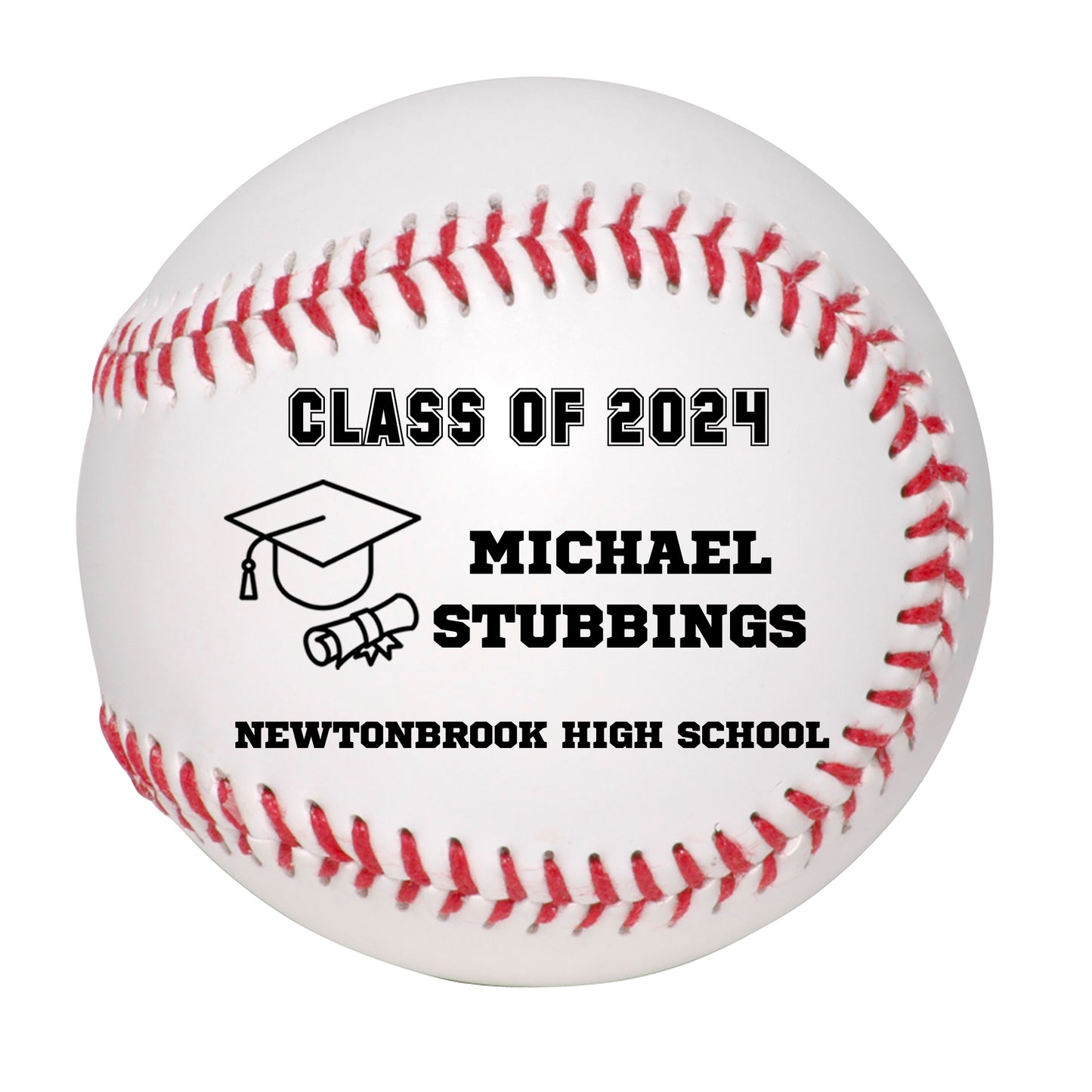 Class of 2024 Graduation Baseball Keepsake Gift - Personalized Senior 2024 Baseball