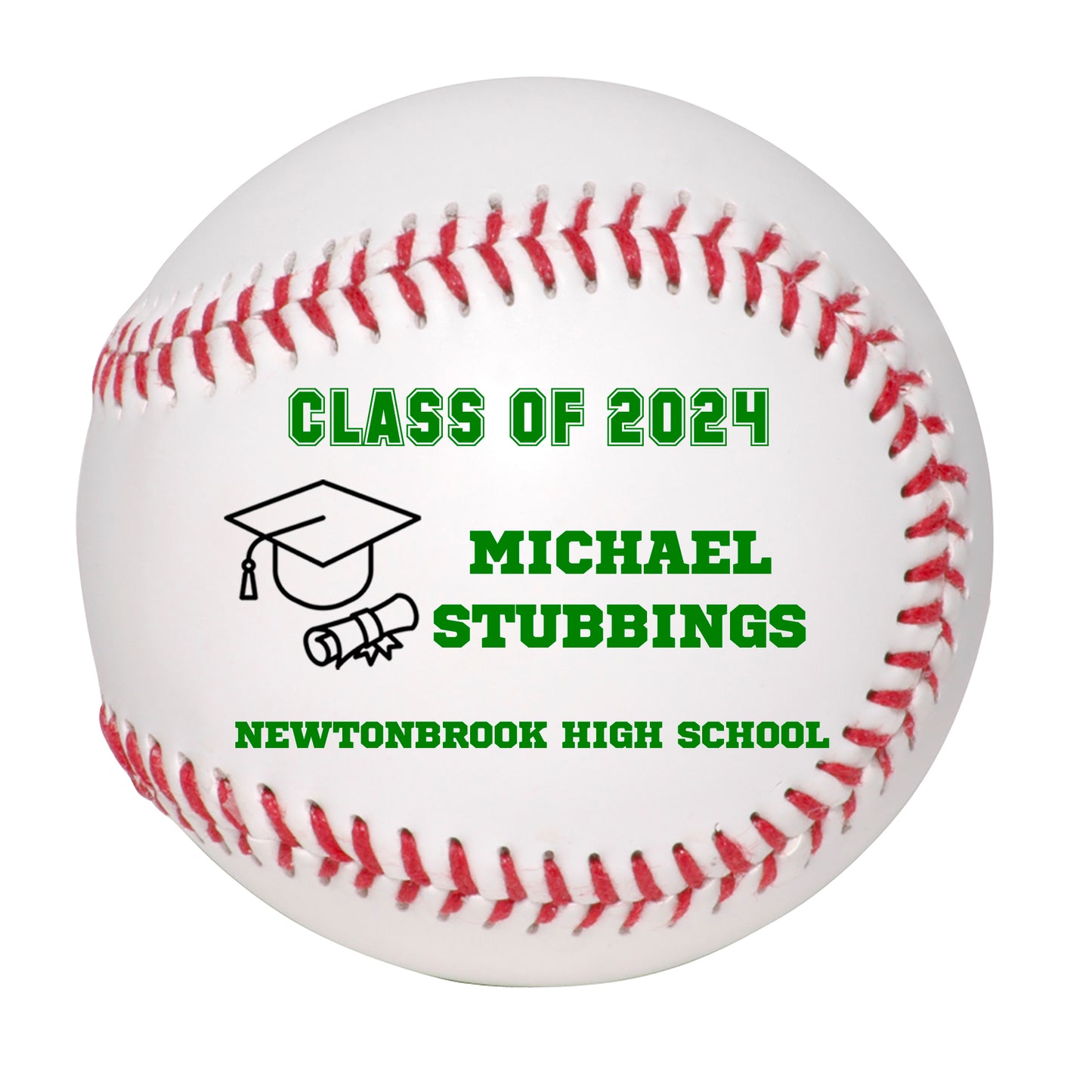 Class of 2024 Graduation Baseball Keepsake Gift - Personalized Senior 2024 Baseball