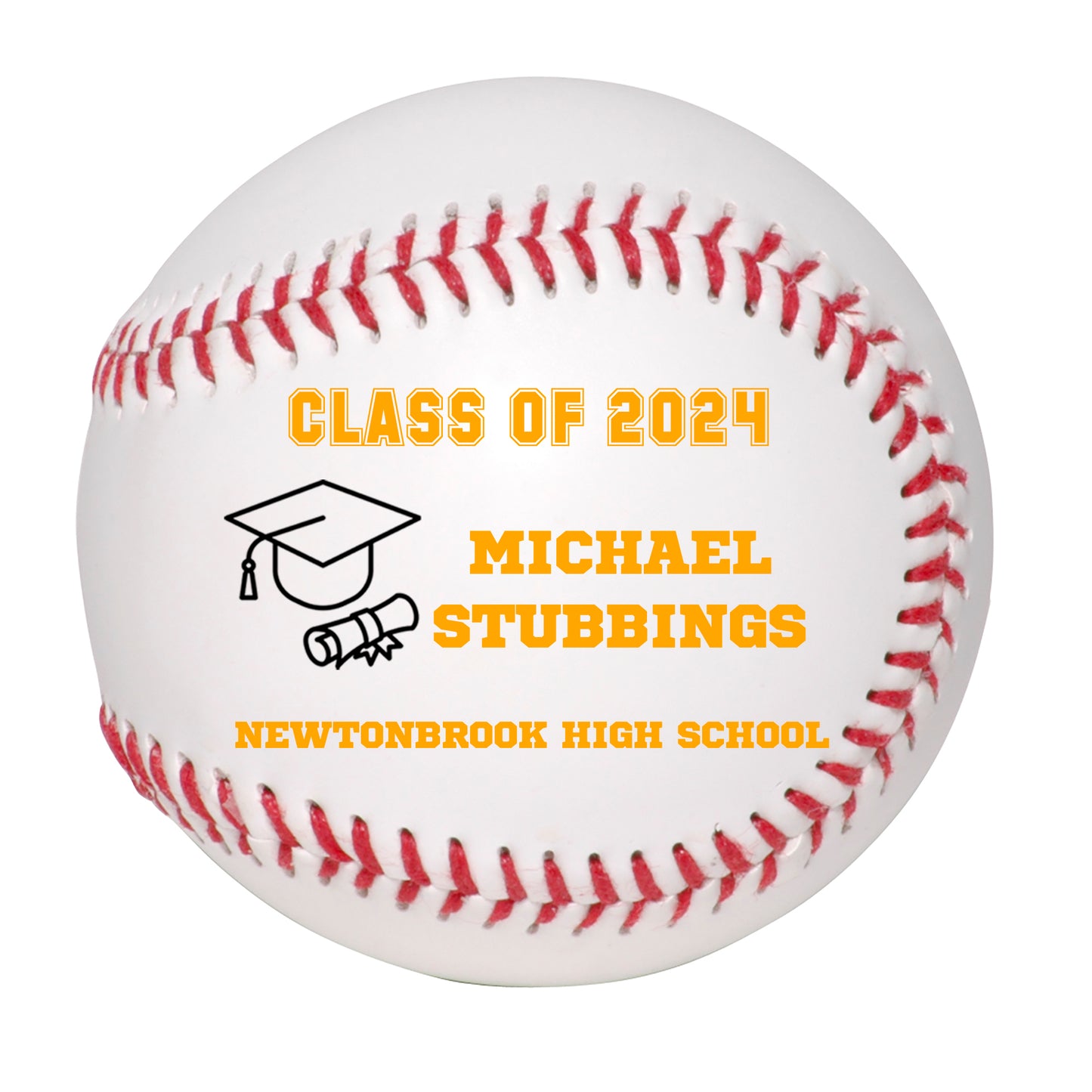 Class of 2024 Graduation Baseball Keepsake Gift - Personalized Senior 2024 Baseball