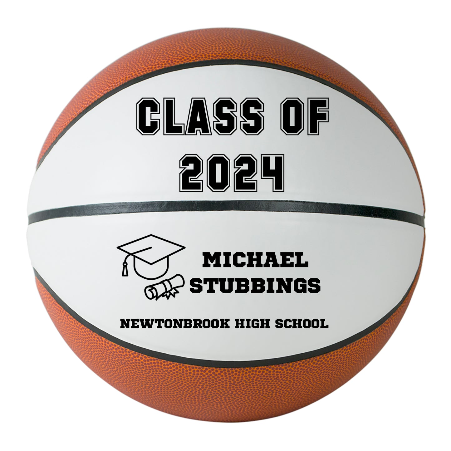 Class of 2024 Graduation Basketball Keepsake Gift - Personalized Senior 2024 Basketball