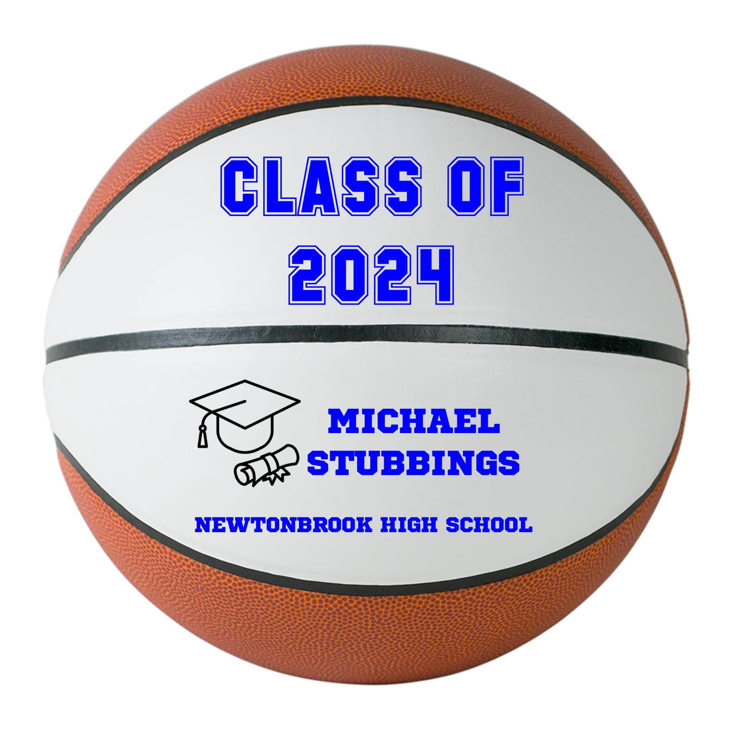 Class of 2024 Graduation Basketball Keepsake Gift - Personalized Senior 2024 Basketball