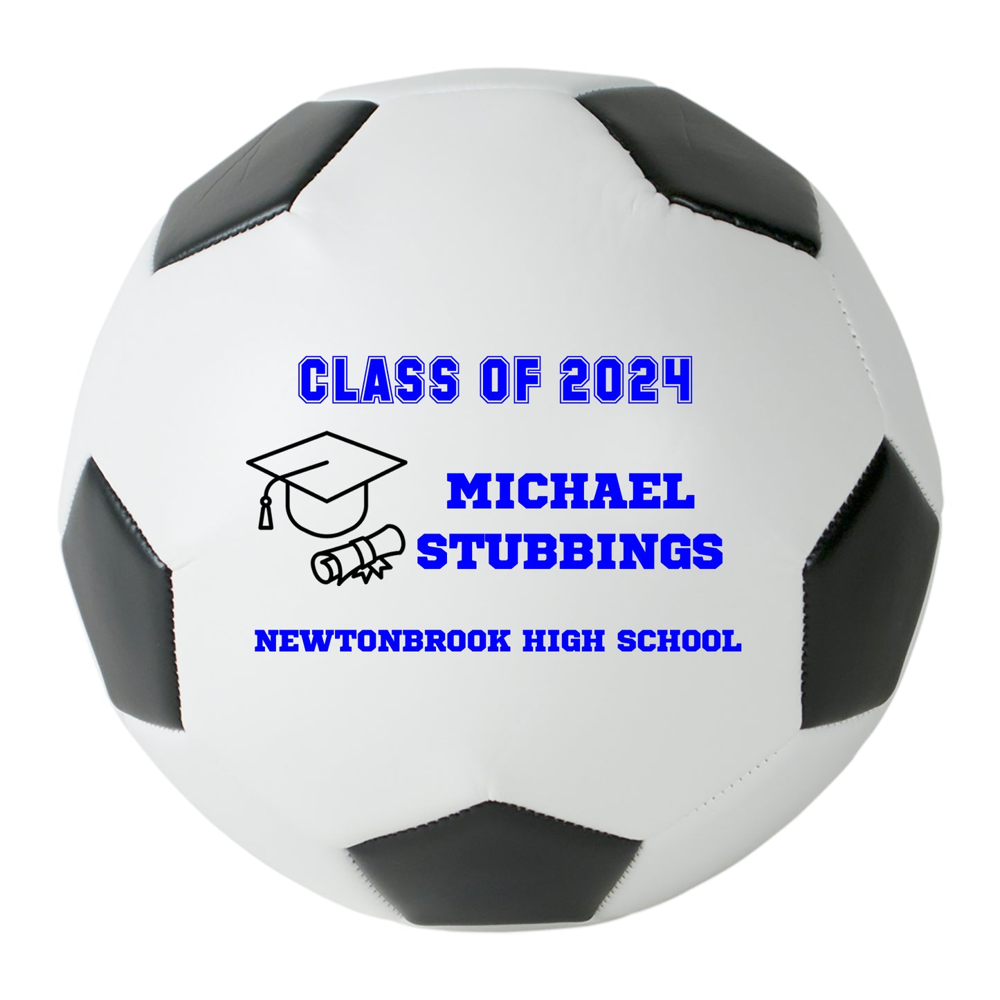 Class of 2024 Graduation Soccer Ball Gift - Personalized Senior 2024 Soccer Ball