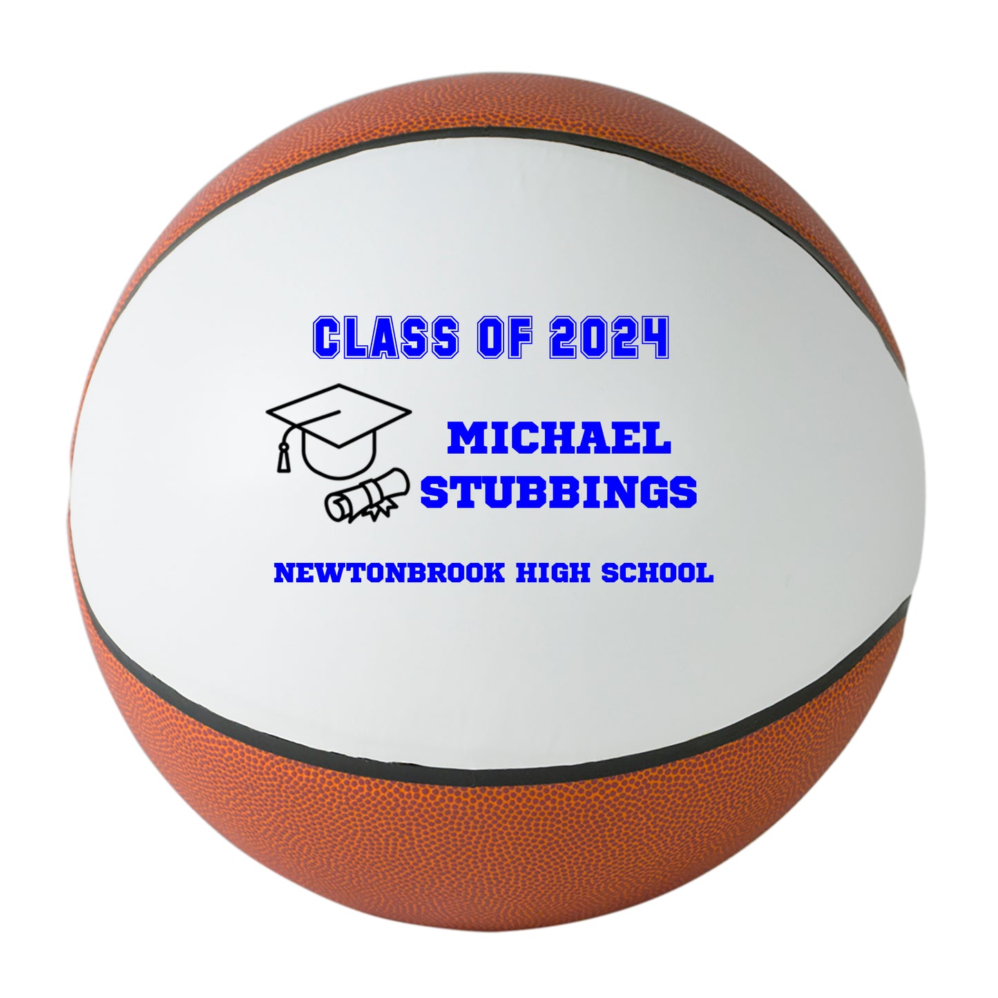 Class of 2024 Graduation Basketball Keepsake Gift - Personalized Senior 2024 Basketball