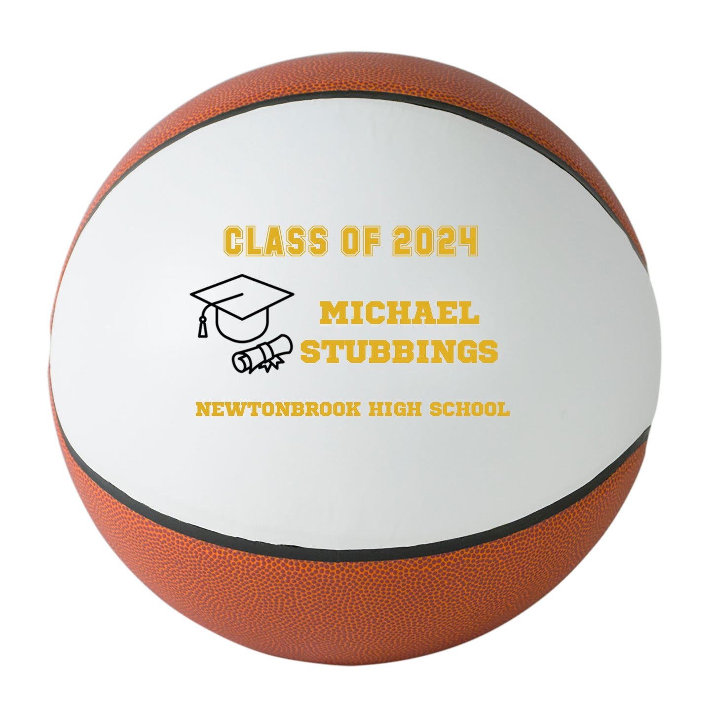 Class of 2024 Graduation Basketball Keepsake Gift - Personalized Senior 2024 Basketball