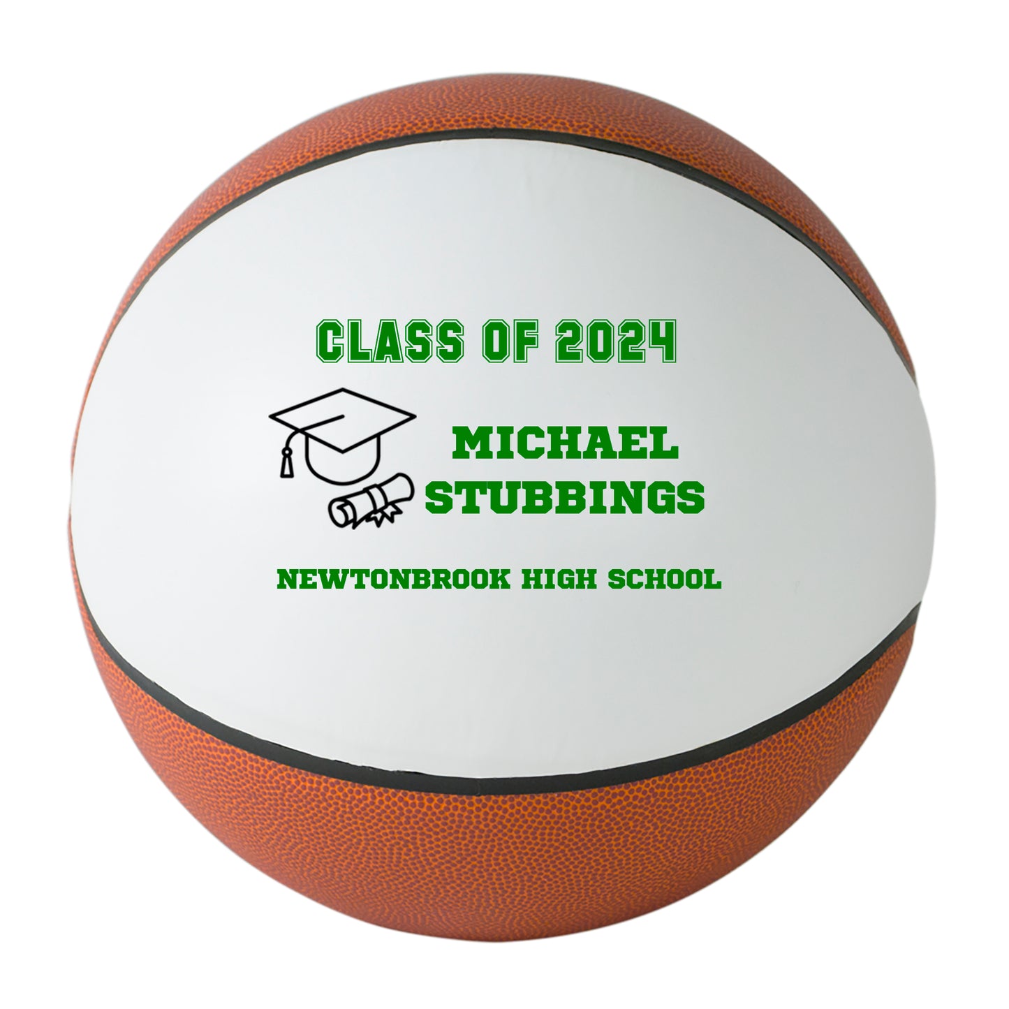 Class of 2024 Graduation Basketball Keepsake Gift - Personalized Senior 2024 Basketball