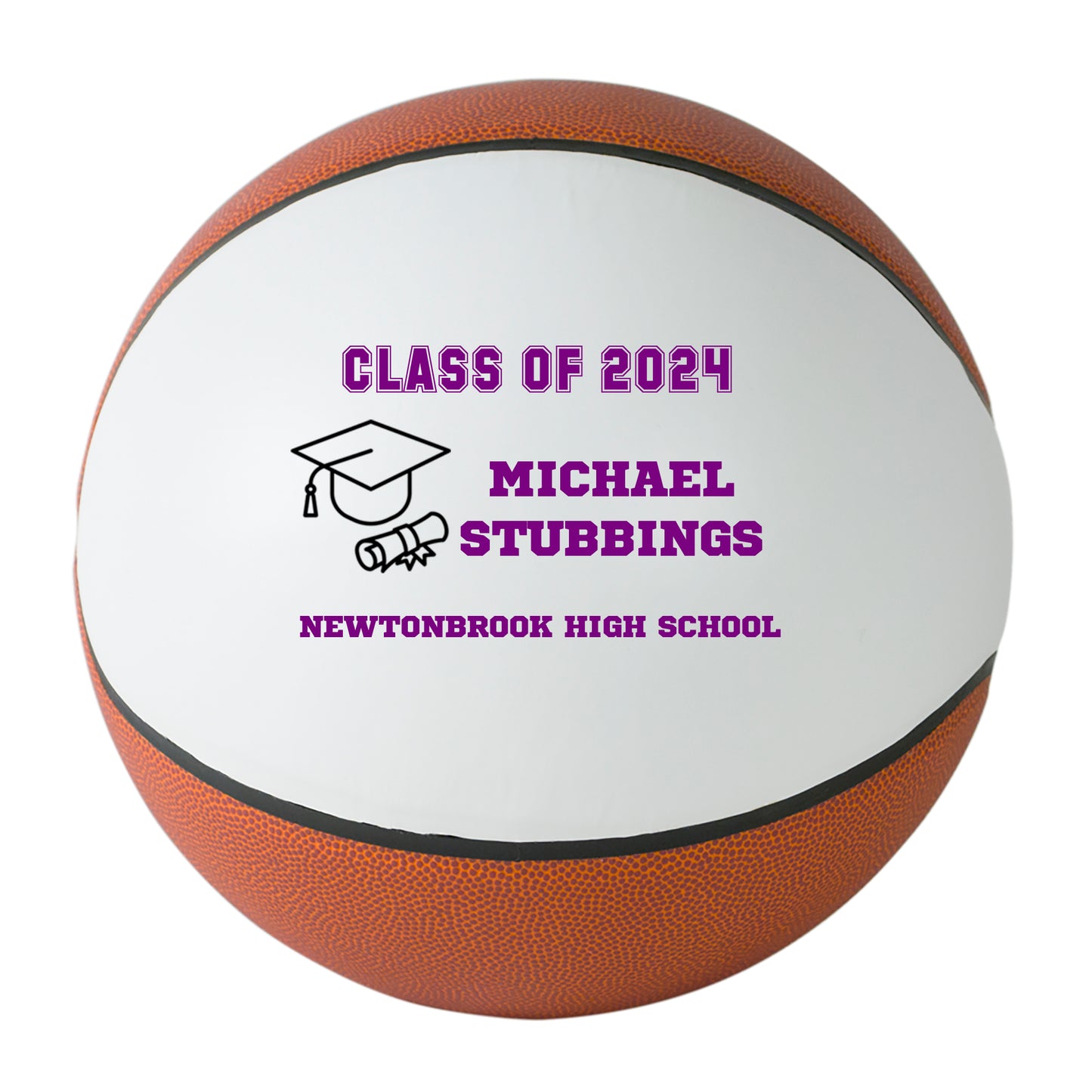 Class of 2024 Graduation Basketball Keepsake Gift - Personalized Senior 2024 Basketball