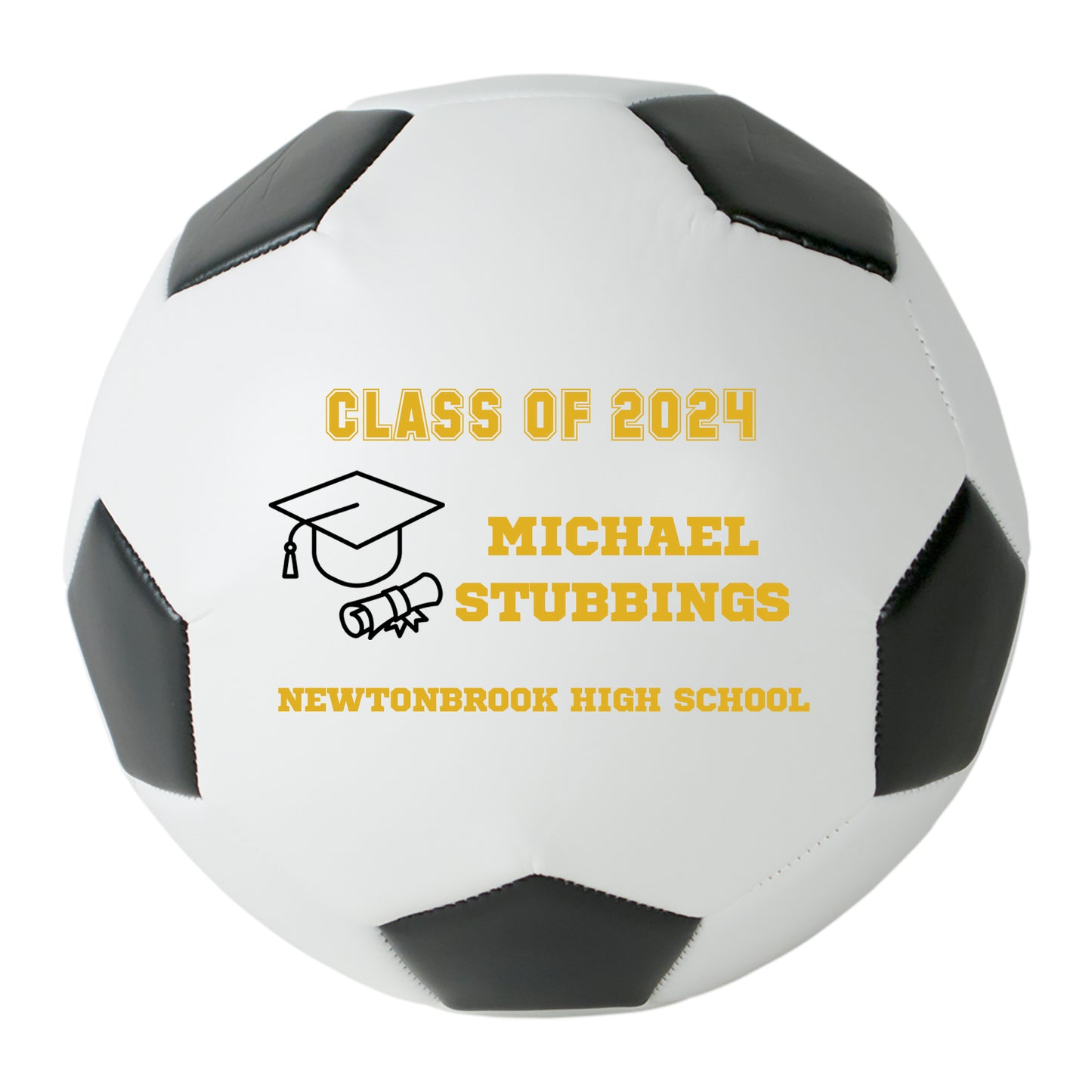 Class of 2024 Graduation Soccer Ball Gift - Personalized Senior 2024 Soccer Ball