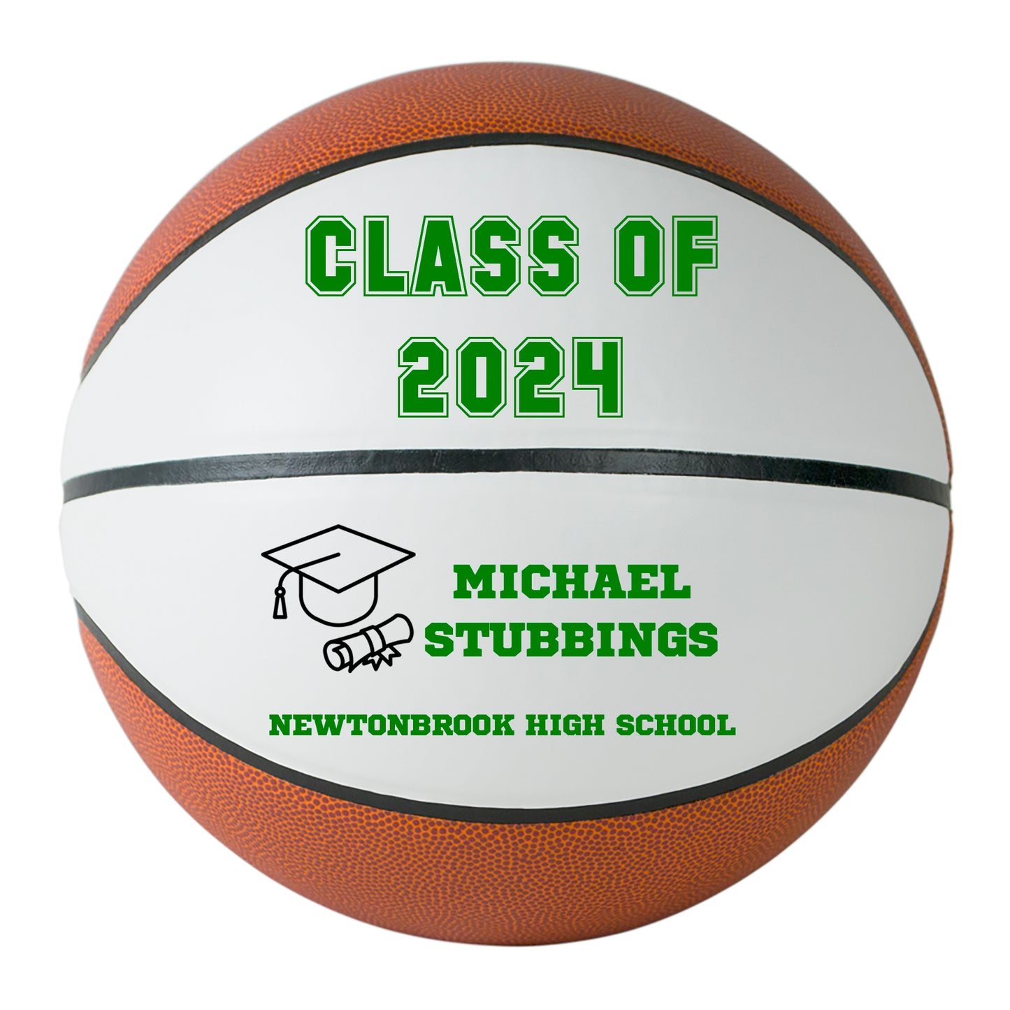 Class of 2024 Graduation Basketball Keepsake Gift - Personalized Senior 2024 Basketball