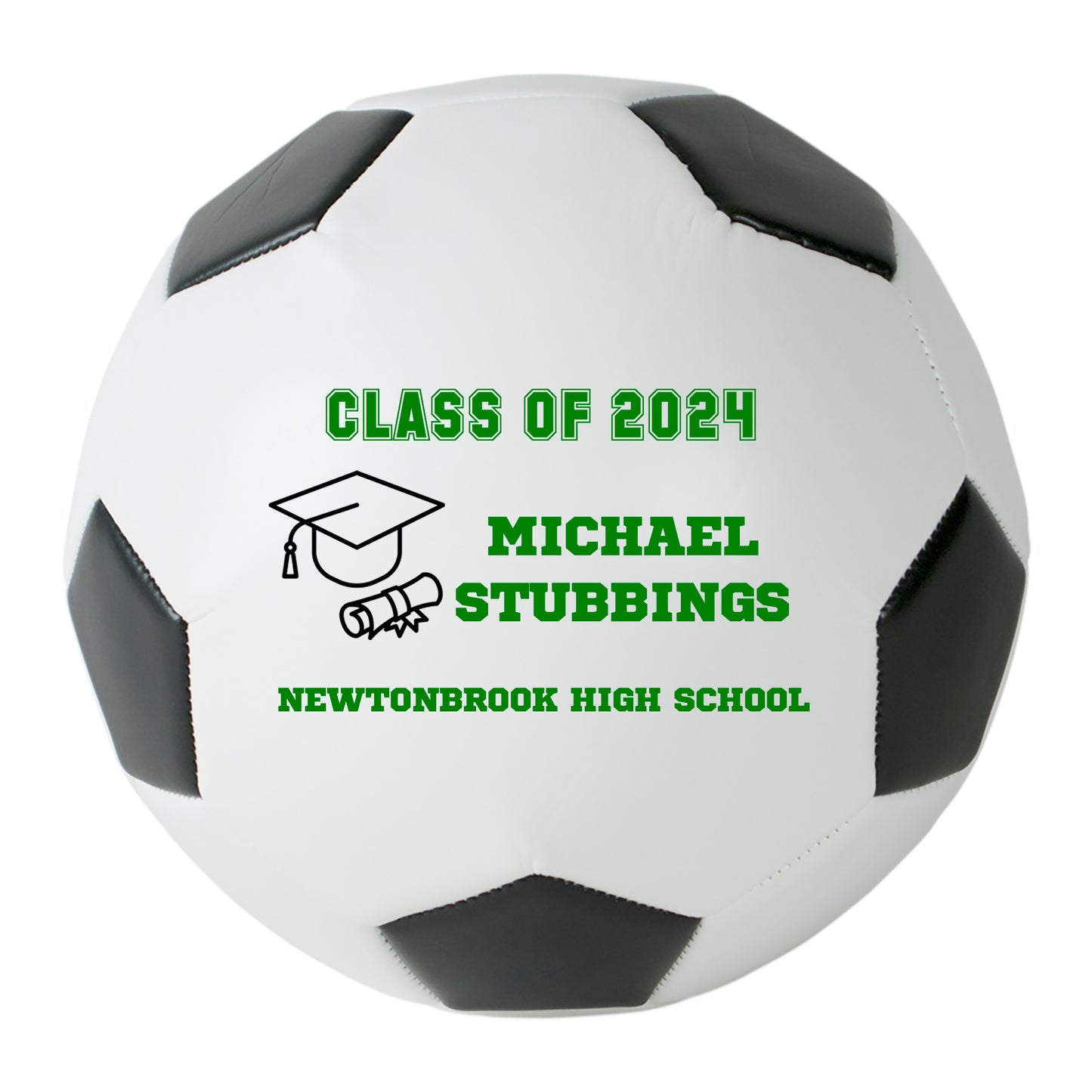 Class of 2024 Graduation Soccer Ball Gift - Personalized Senior 2024 Soccer Ball