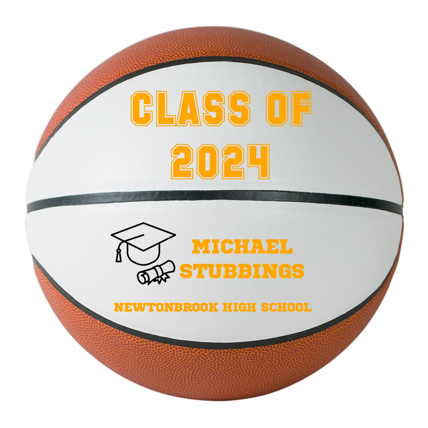 Class of 2024 Graduation Basketball Keepsake Gift - Personalized Senior 2024 Basketball