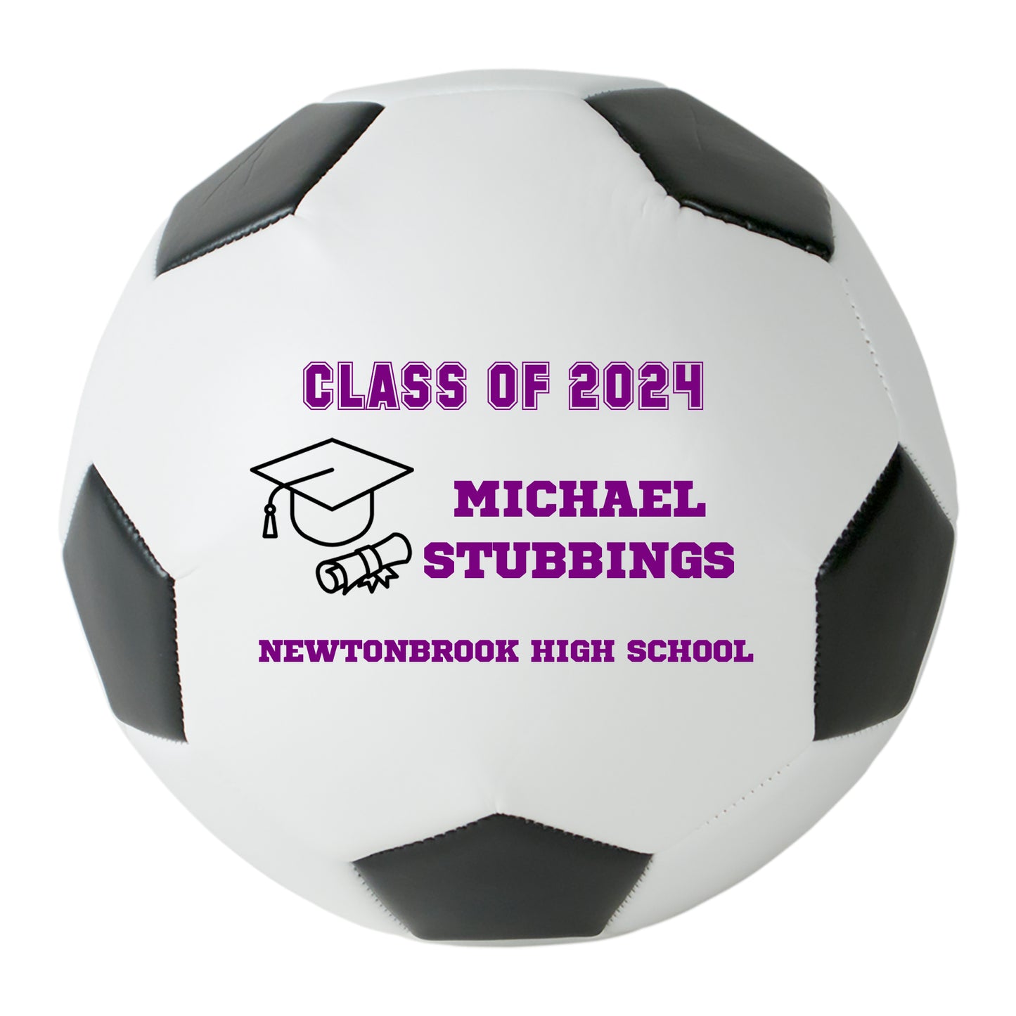 Class of 2025 Graduation Soccer Ball Gift - Personalized Senior 2024 Soccer Ball