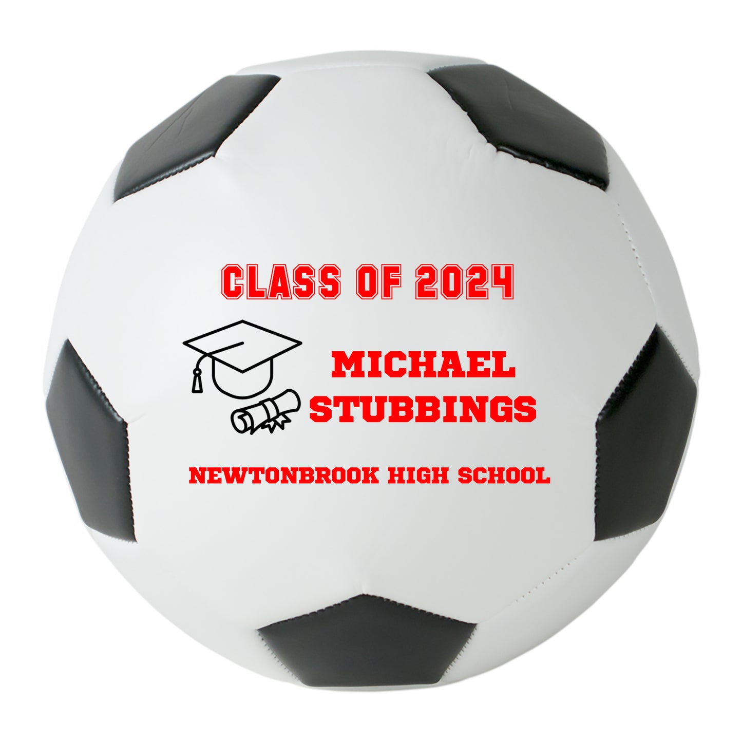 Class of 2025 Graduation Soccer Ball Gift - Personalized Senior 2024 Soccer Ball