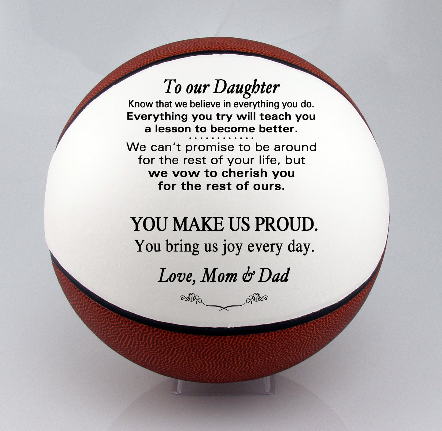 Personalized Grandson Basketball Keepsake - To Our Grandson - To My Grandson - To Our Son - To My Son