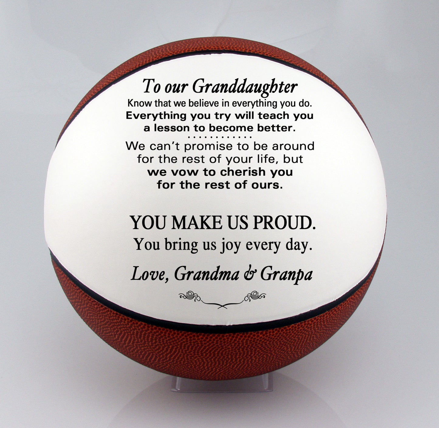 Personalized Grandson Basketball Keepsake - To Our Grandson - To My Grandson - To Our Son - To My Son