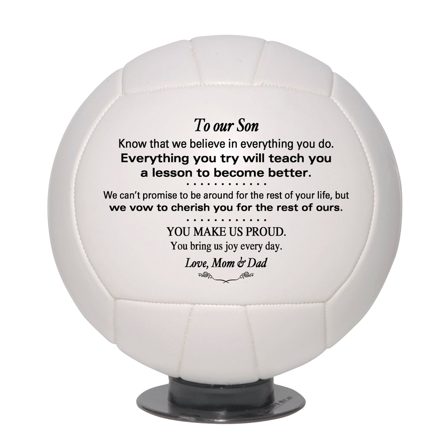 Personalized Granddaughter Volleyball Keepsake - To Our Grandson - To My Grandson - To Our Son - To My Son