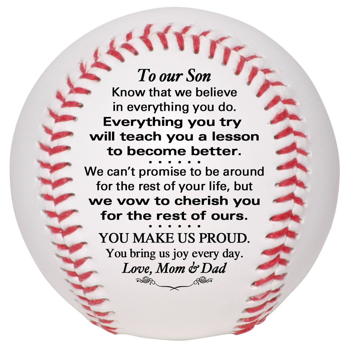 Personalized Grandson Baseball Keepsake - To Our Grandson - To My Grandson - To Our Son - To My Son