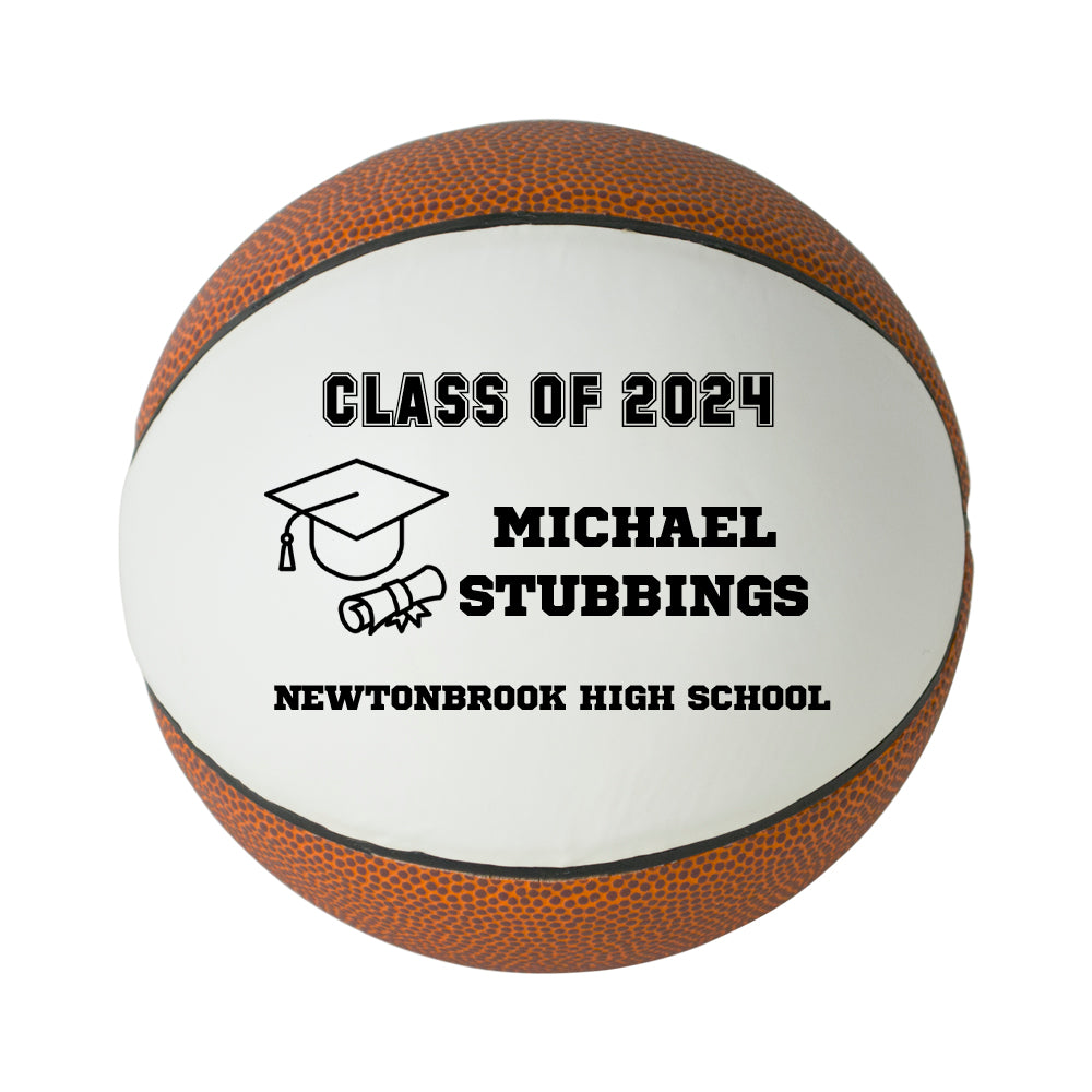 Class of 2024 Graduation Basketball Keepsake Gift - Personalized Senior 2024 Basketball