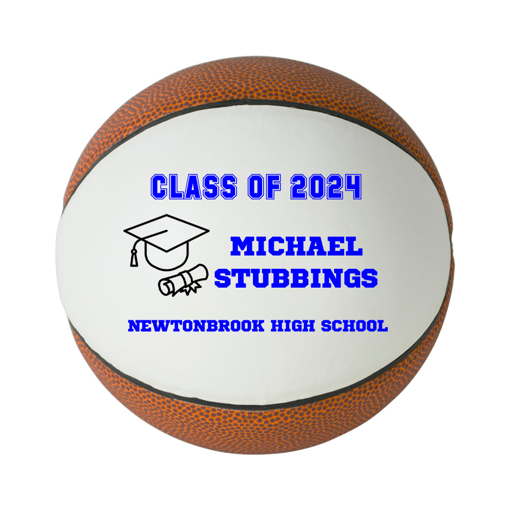 Class of 2024 Graduation Basketball Keepsake Gift - Personalized Senior 2024 Basketball