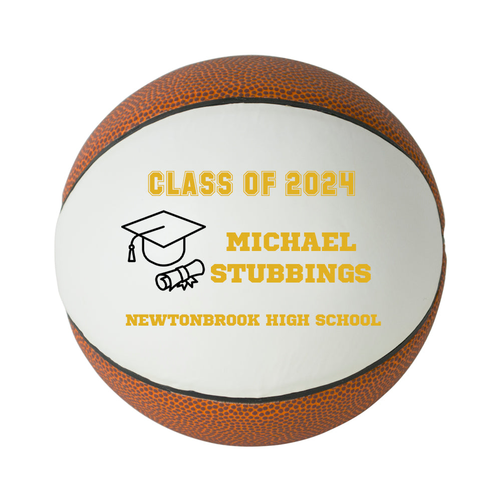 Class of 2025 Graduation Basketball Keepsake Gift - Personalized Senior 2024 Basketball