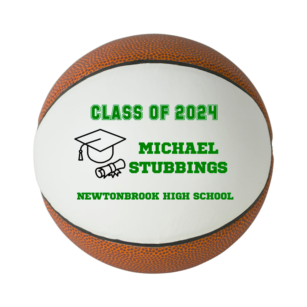 Class of 2024 Graduation Basketball Keepsake Gift - Personalized Senior 2024 Basketball