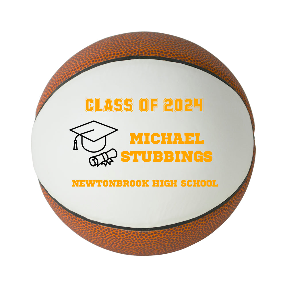 Class of 2024 Graduation Basketball Keepsake Gift - Personalized Senior 2024 Basketball