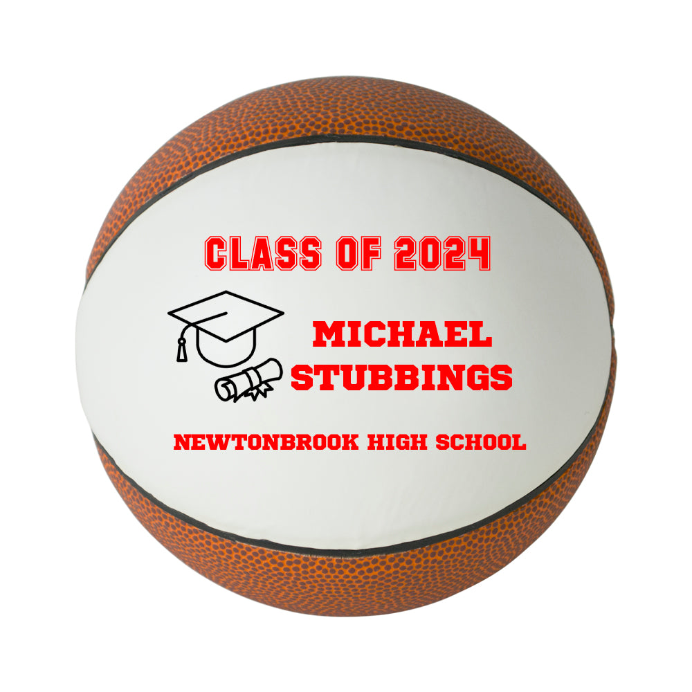 Class of 2024 Graduation Basketball Keepsake Gift - Personalized Senior 2024 Basketball