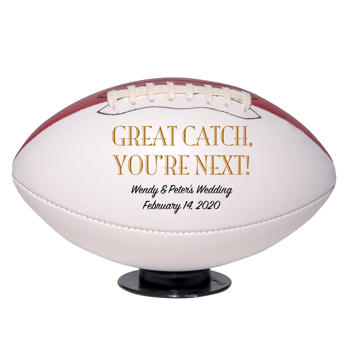 Personalized Wedding Football Keepsake - Best Man - Ring Bearer - Groomsman Gifts