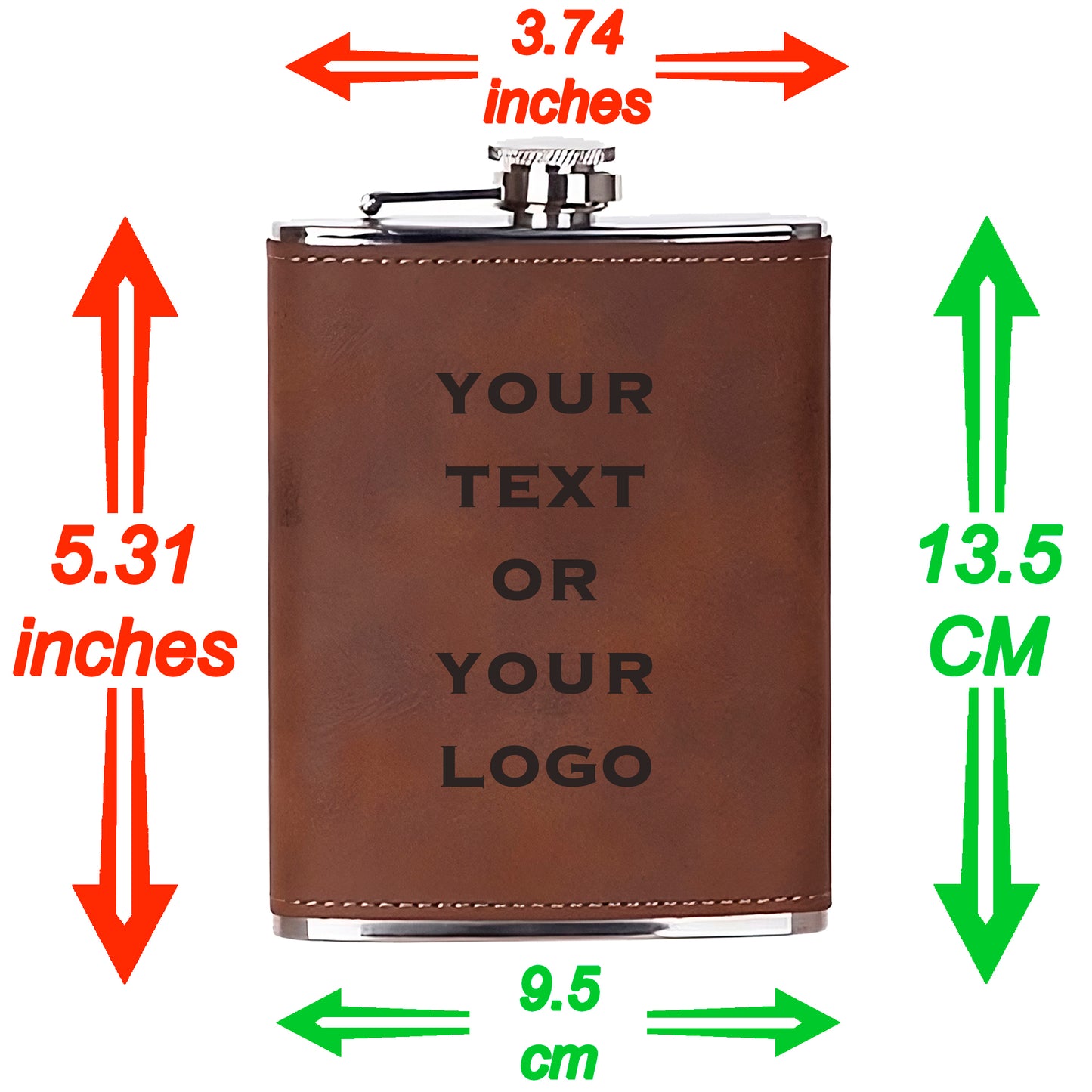 Personalized Wedding 8oz Hip Flask Keepsake - Groomsmen - Best Man Gifts