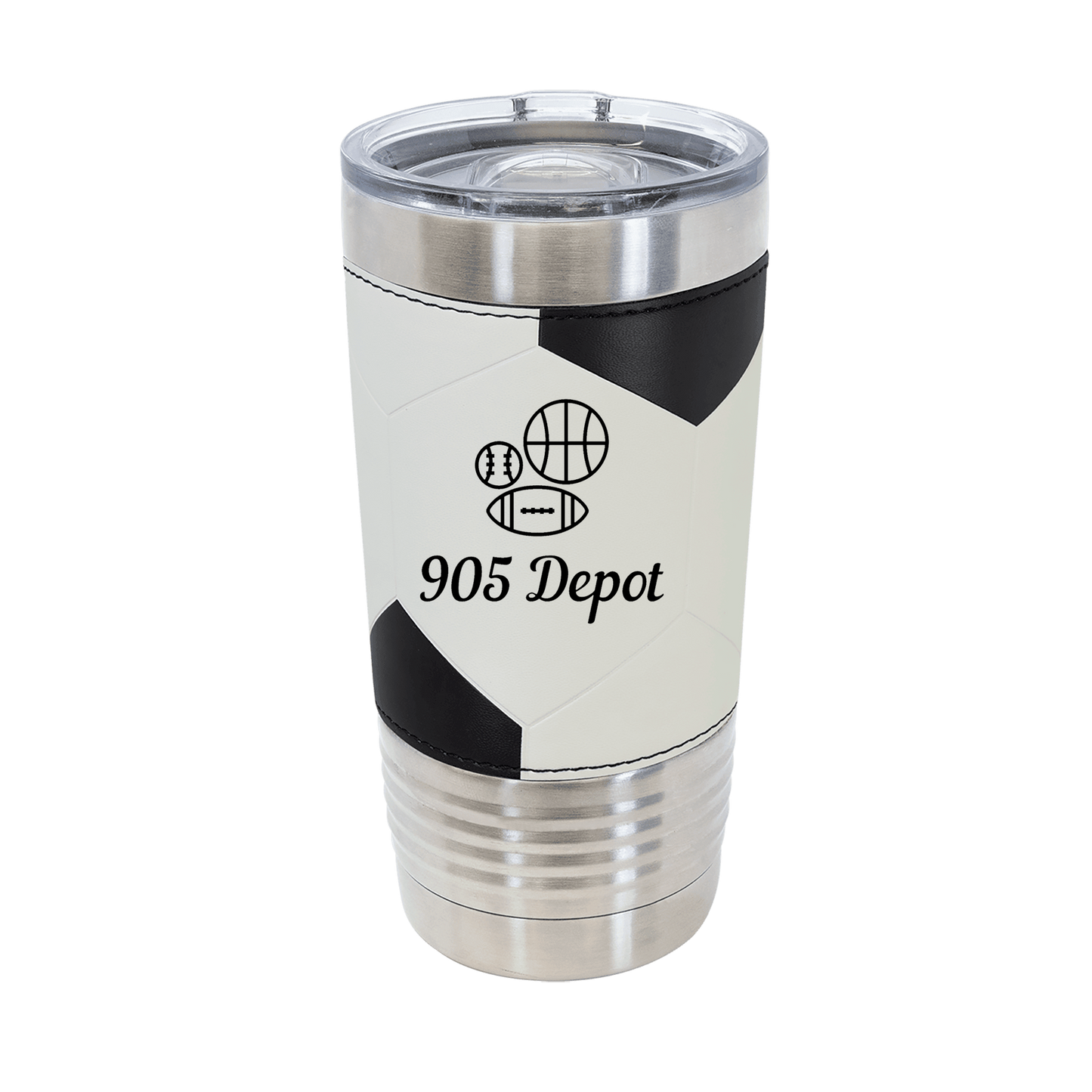 Personalized Soccer Coach 20 oz Engraved Stainless Steel Tumbler