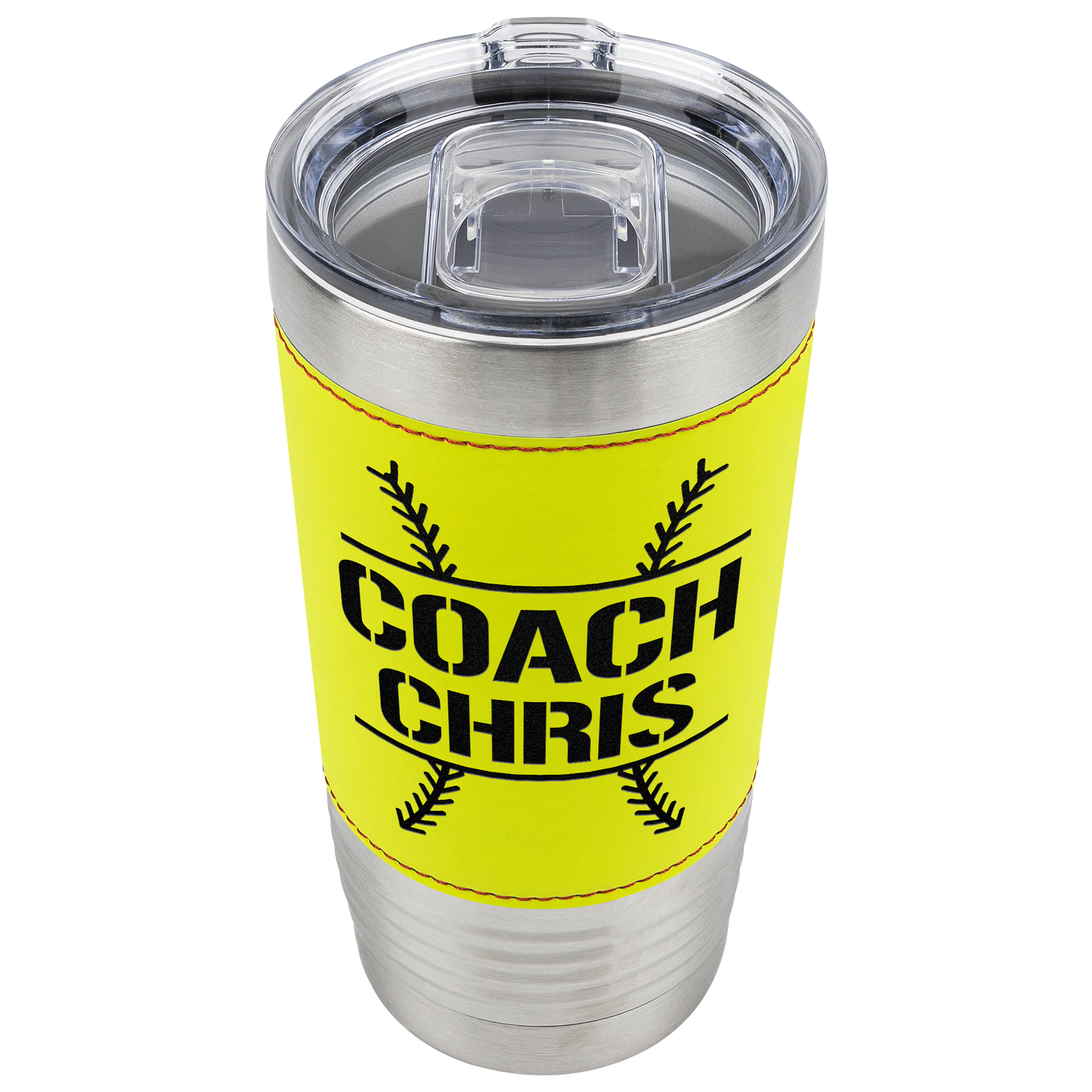 Personalized Softball Coach 20 oz Engraved Stainless Steel Tumbler