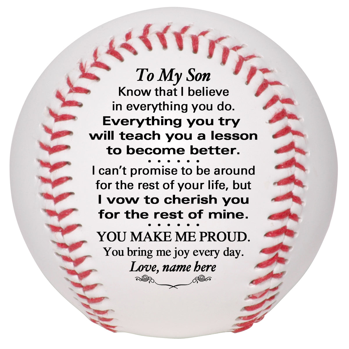 Personalized Grandson Baseball Keepsake - To Our Grandson - To My Grandson - To Our Son - To My Son