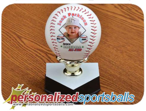 Personalized Baseball w/ Photo