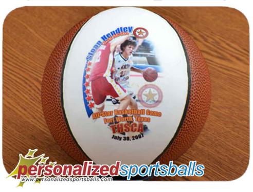 Personalized Photo Basketball - Mini Size - Gifts for coaches, parents, grandparents