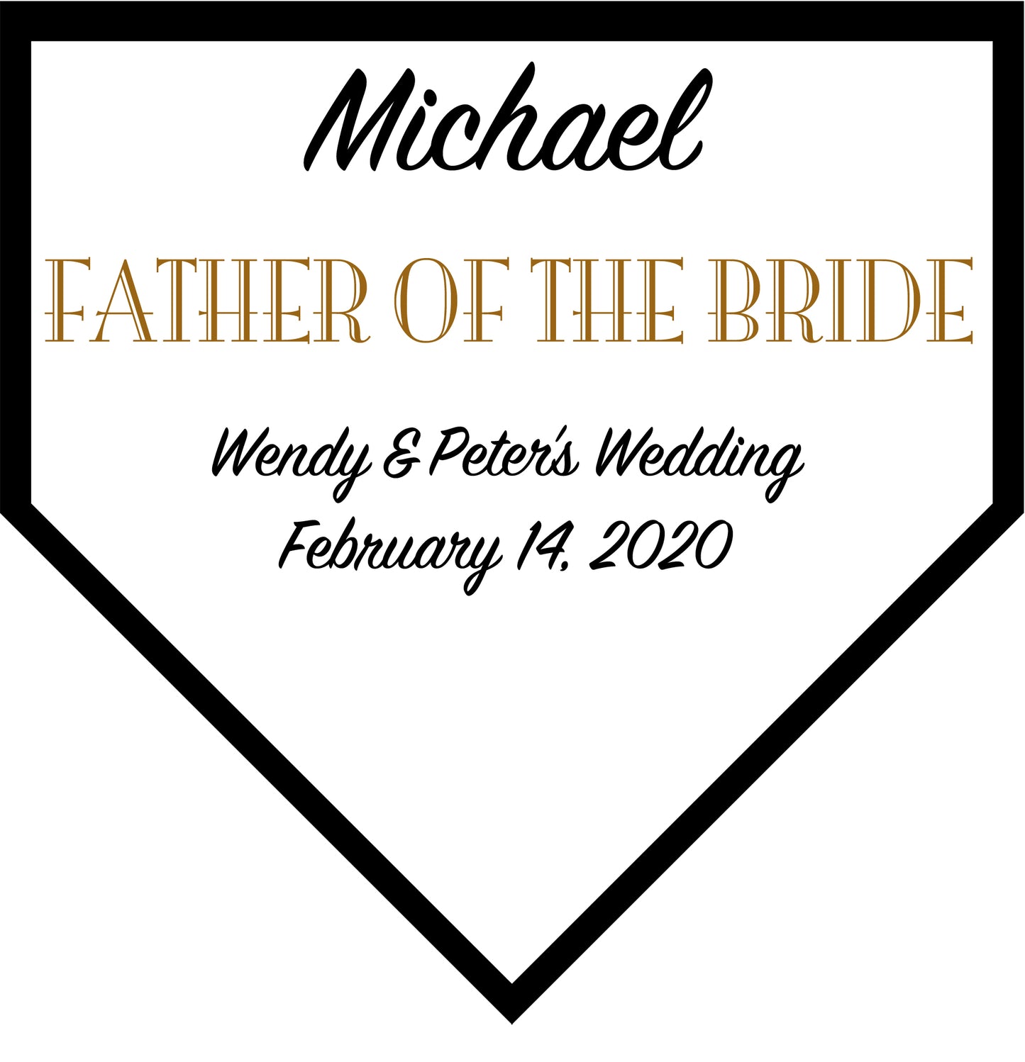 Personalized Wedding Baseball Softball Home Plate Wall Plaque Keepsake - Best Man - Ring Bearer - Groomsman Gifts