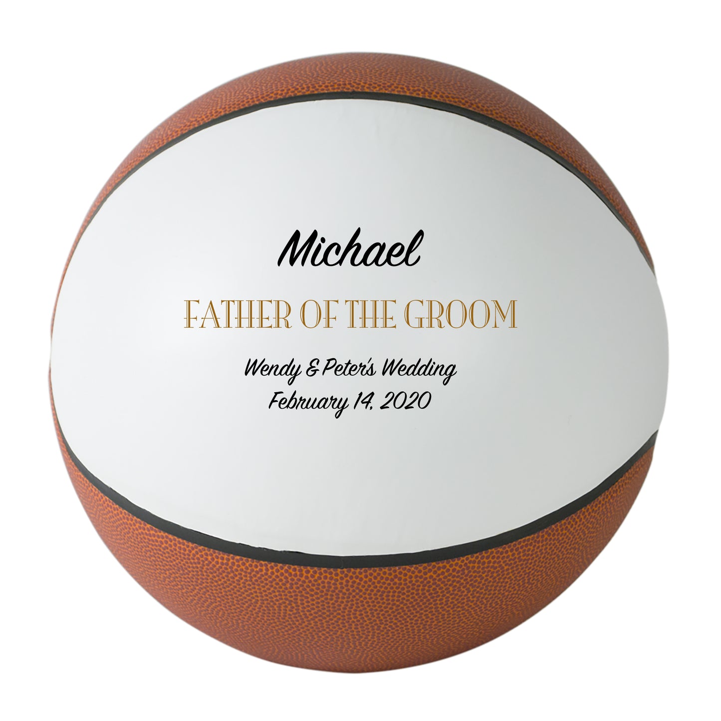 Personalized Wedding Basketball Keepsake - Best Man - Ring Bearer - Groomsman Gifts