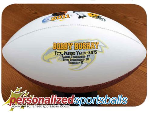 Personalized Football Photo Gift Idea- Mini, Mid or Full Size: for coach, player, grandparent or parent