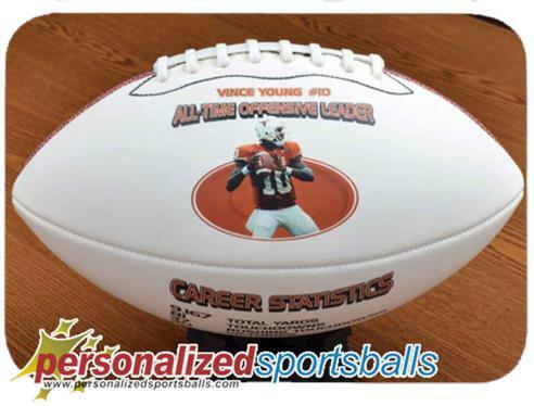 Custom Photo Football Gift Idea- Mini Size: for coach, player, parent or grandparent