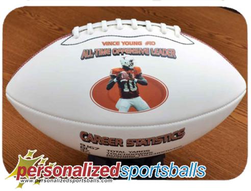 Personalized Football Photo Gift Idea- Mini, Mid or Full Size: for coach, player, grandparent or parent