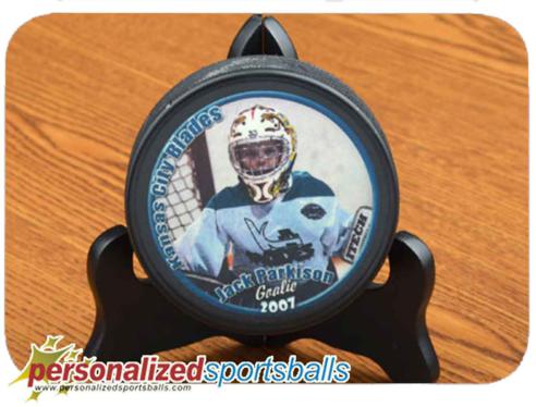 Personalized Hockey Pucks - Add Your Photo or text - For the Player and Coach