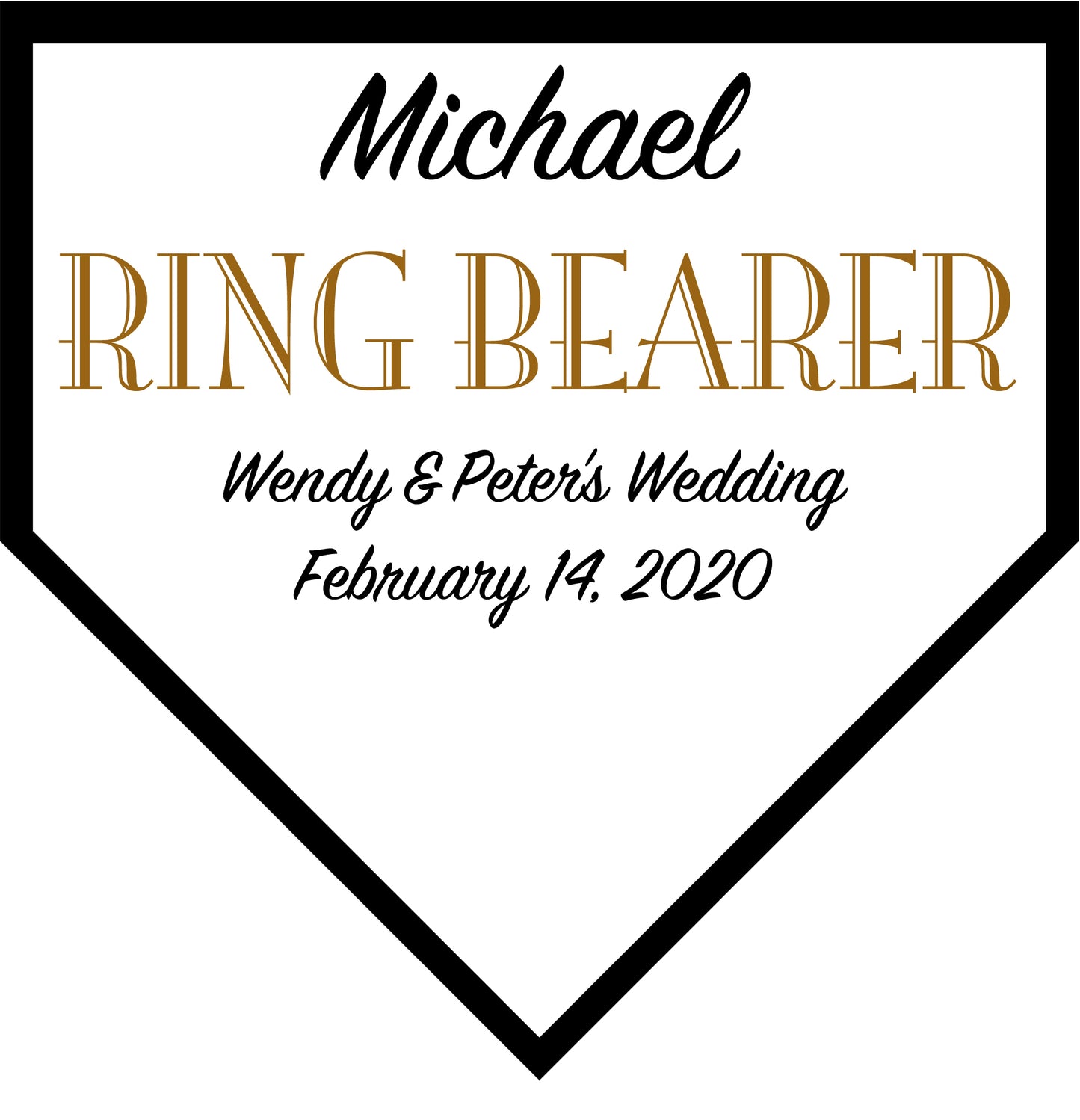 Personalized Wedding Baseball Softball Home Plate Wall Plaque Keepsake - Best Man - Ring Bearer - Groomsman Gifts