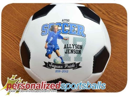 Personalized Soccer Ball Photo Gift - Mini Size