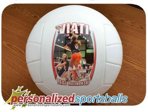 Personalized Photo Volleyball Gift - Mini Size: for player, coach, grandparent or parent