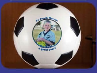 Personalized Soccer Ball Photo Gift - Mini Size