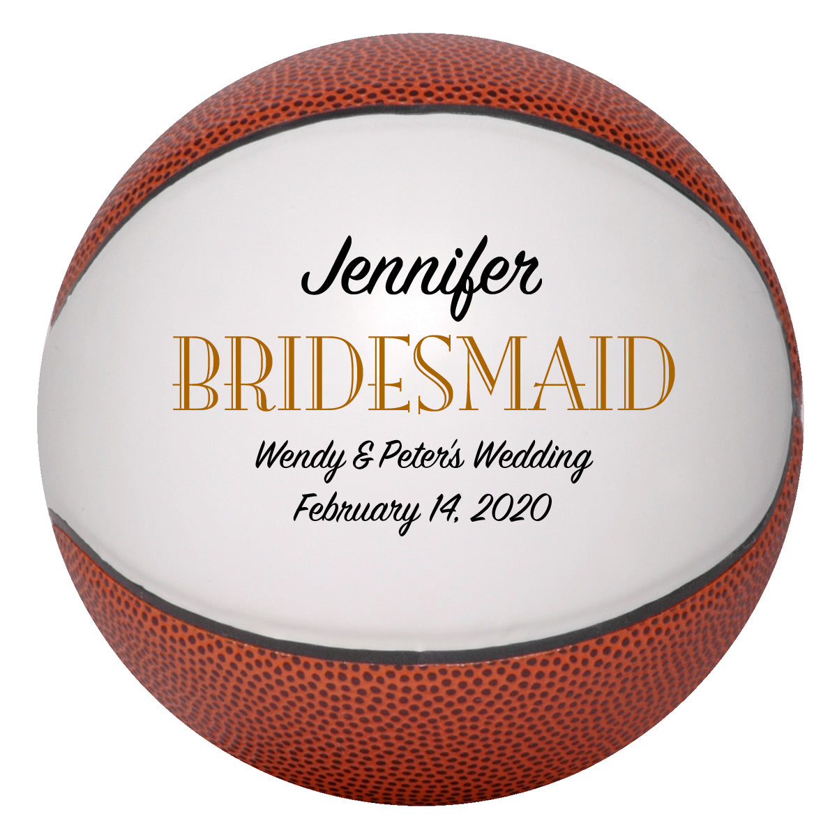 Personalized Wedding Basketball Keepsake - Best Man - Ring Bearer - Groomsman Gifts