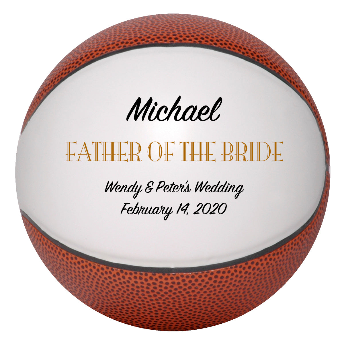 Personalized Wedding Basketball Keepsake - Best Man - Ring Bearer - Groomsman Gifts