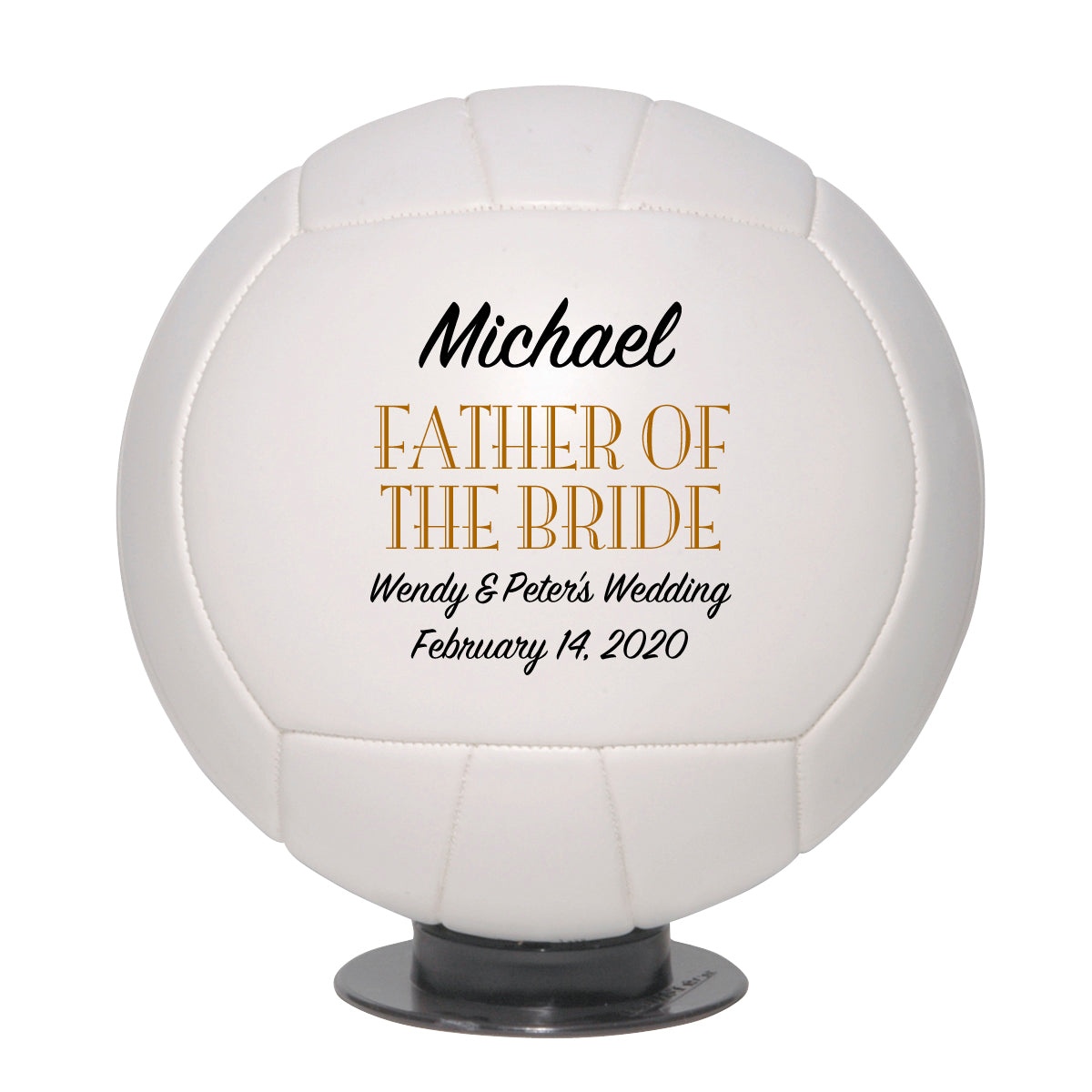 Personalized Wedding Volleyball Keepsake - Best Man - Ring Bearer - Groomsman Gifts