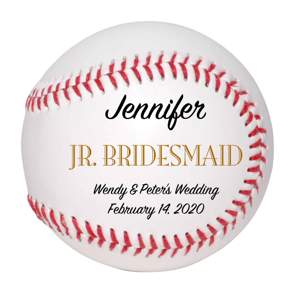 Personalized Wedding Baseball Keepsake - Best Man - Ring Bearer - Groomsman Gifts