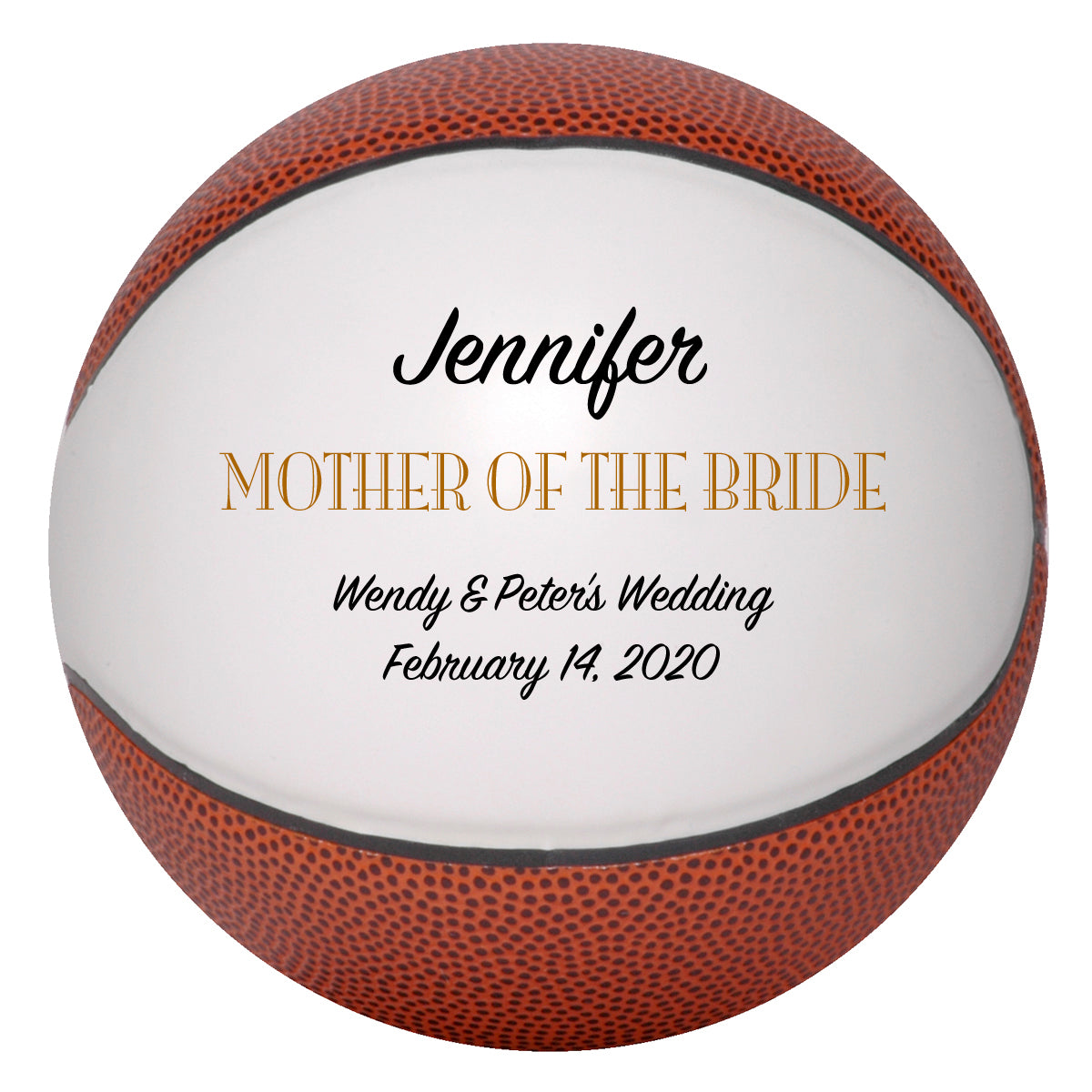 Personalized Wedding Basketball Keepsake - Best Man - Ring Bearer - Groomsman Gifts