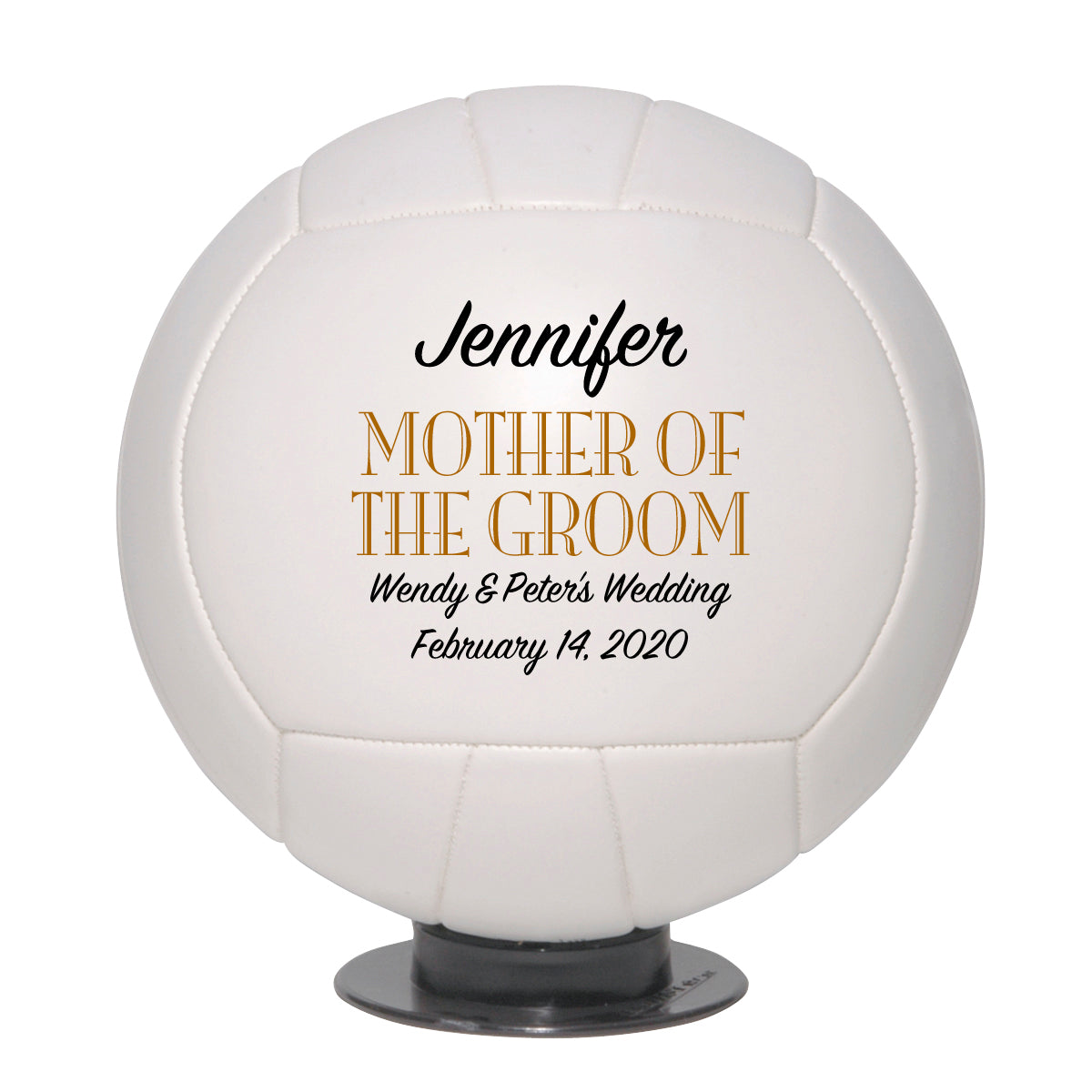 Personalized Wedding Volleyball Keepsake - Best Man - Ring Bearer - Groomsman Gifts